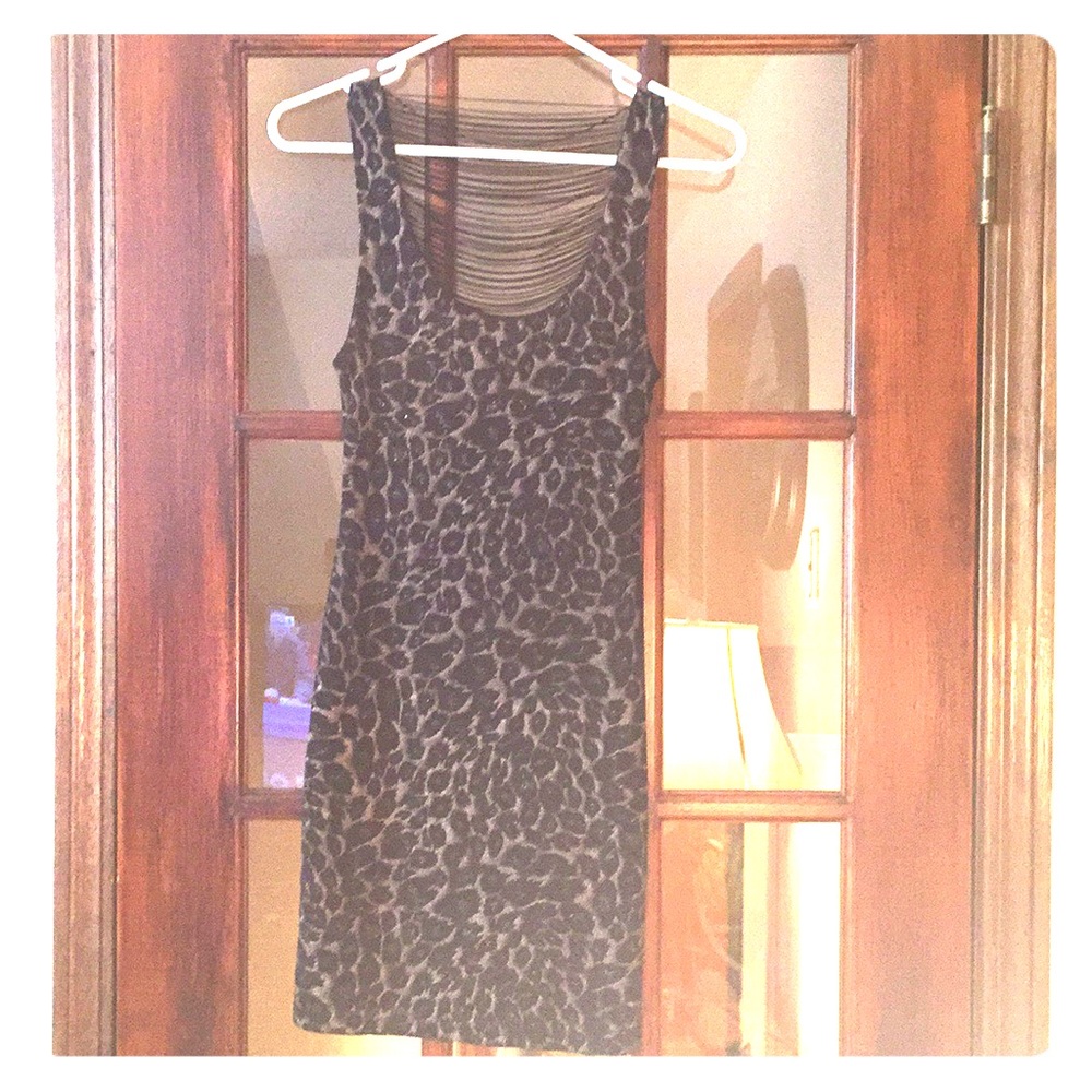 Leopard sparkly dress
